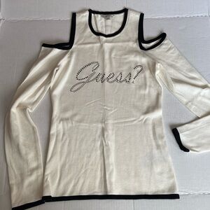 Guess Sweater with shoulder cutouts. NWOT